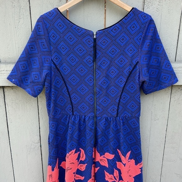 Anthropologie HD in Paris A-Line Floral Dress Bohemian Classic Summer Vibes Sz M - Picture 7 of 7